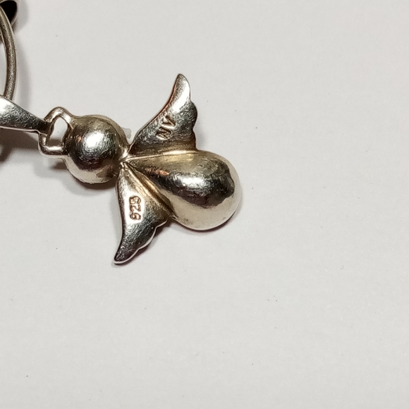 Sterling Silver 925 Lil Angels Charm Pendent With 2 Charms April July - Picture 5 of 7
